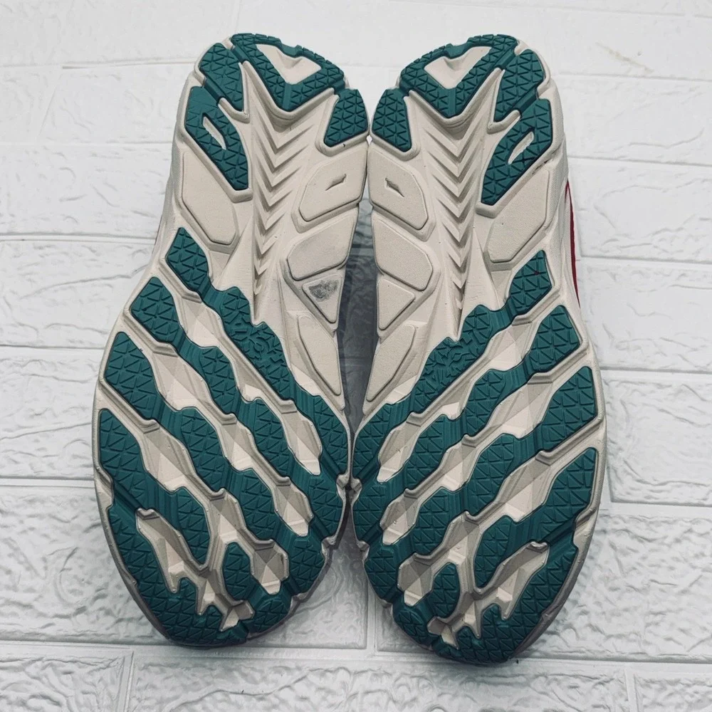 Hoka Clifton 8 Running Shoes Womens 10.5 Teal Blue Good Cushioned Sneakers